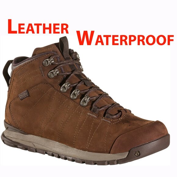 Brand New Oboz Men's Bozeman Mid Hiking Boots - Leather Waterproof Comfortable - Picture 1 of 6